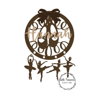 3mm mdf Laser Cut Ballerina Dream Catcher