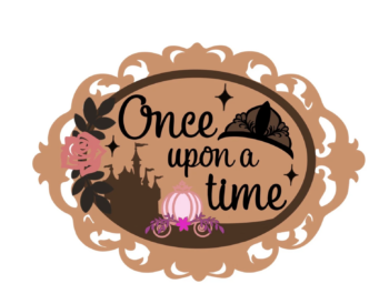 3mm mdf Once Upon A Time Oval Plaque