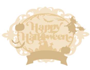 3mm mdf Halloween Box topper