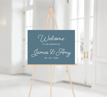 A2 Foamboard Muted Matt Welcome Sign