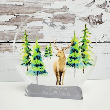 UV Printed Snowglobe - Stag Design