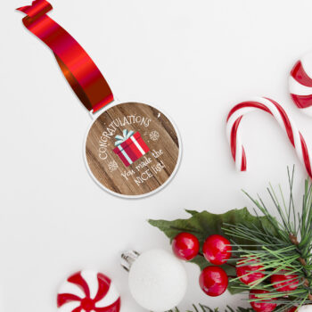 Printed Nice List Medal