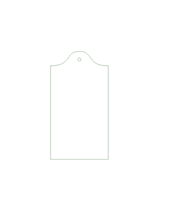 3mm MDF Gift Tag 2 (shaped rectangle) (pack of 5)