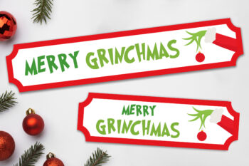 Printed Merry Grinchmas Simple Generic Street Sign