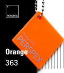 3mm Orange 363 Acrylic +£1.01