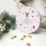 merry woofmas treat tin