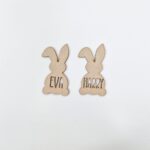 3mm mdf Personalised Hanging Bunny Tag