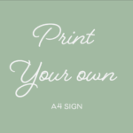 A4 Print your Your Design