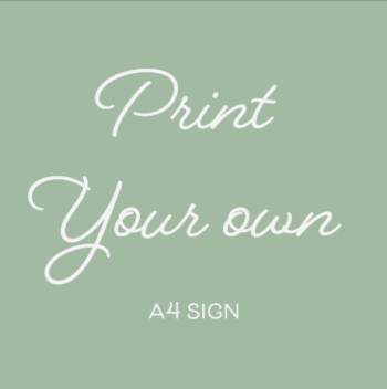 A4 Print your Your Design on foamboard