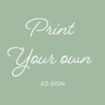 A5 print your own design