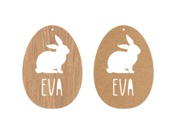 Personalised Hanging Egg Easter Tag