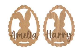 Personalised Scalloped egg tag