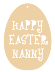 Personalised Happy easter Tag